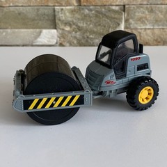 Maisto Diecast Street Roller Construction Vehicle 1093 Gray Black Yellow Toy