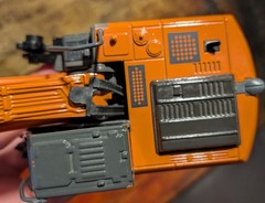Hitachi ZAXIS 200 Tracked Excavator Diecast Metal Model 1:50 Orange Gray