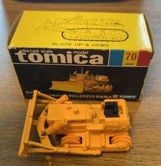 Tomica No. 70 Komatsu D65A Bulldozer Dozer 1:87 HO Scale Diecast Japan (READ)