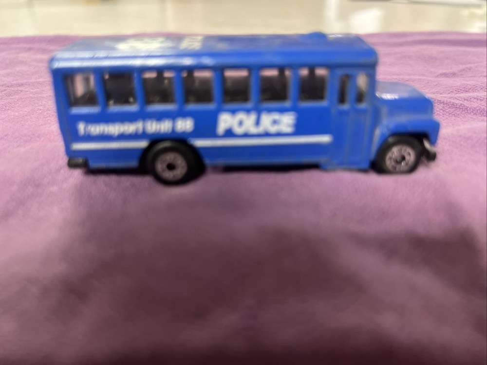 Matchbox Lesney No 47 Wayne Lifeguard Bodied School Bus, Police Transport Unit