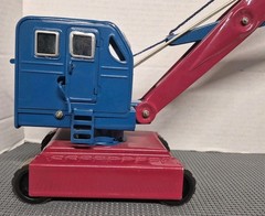 VTG Soviet-Era AZLK Large Metal Toy Excavator NOS W/ Original Box/Papers C Notes