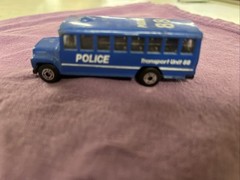 Matchbox Lesney No 47 Wayne Lifeguard Bodied School Bus, Police Transport Unit