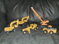 Heavy Equipment Diecast Lot Hitachi Crawler Crane John Deere Excavator Grader ++