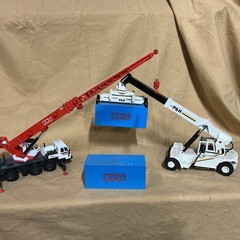 JOAL PPM 530 ATT MOBILE CRANE/P&H Rail Car Stacker 1:50 Diecast