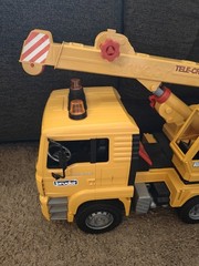 Bruder Tele-Crane TC-4500 Construction Toy Truck Germany Preowned *Missing Hook*