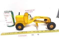Vintage 1960s Tonka Road Grader Scraper Pressed Steel Construction Toy Truck 11”