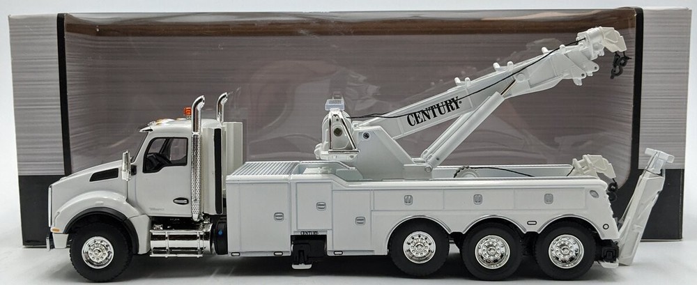 First Gear 50-3467 1:50 White Kenworth T880 with Rotator Wrecker Diecast Model