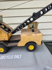 Vintage Nylint Michigan Crane Truck Pressed Steel 17″ Construction Toy USA