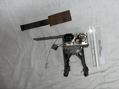 ODD RARE VINTAGE H.O. DIE CAST MOTORIZED CRANE / COAL LOADER FOR RESTORATION