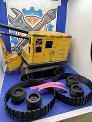 1 pair of new tracks & 4 wheels for Marx Pressed Steel Steam Shovel Lumar