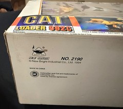 Vintage 1987 New Bright CAT 992 Front End Loader in unopened original package