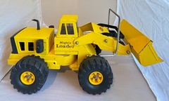 1967 MIGHTY TONKA DIESEL FRONT END LOADER TRACTOR PRESSED STEEL – Very Clean