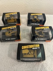 Norscot CAT Construction Minis Lot of 5 Backhoe Excavator Tractor Wheel Loader