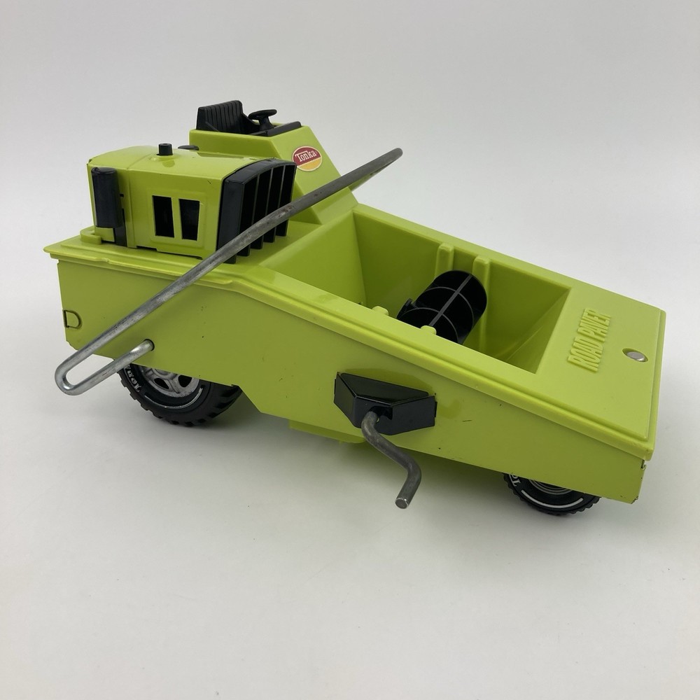 Mini Tonka 1095 Pressed Steel Road Paver 1973 Green Preowned