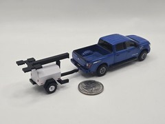 1/64 Scale Posable LED Light Tower in White