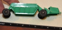 RARE Vintage Green Bottom Dump Truck by Banner