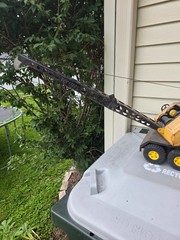 Vintage Nylint Michigan Crane Truck Pressed Steel 17″ Construction Toy USA