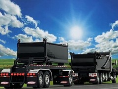 1/64 DCP KENWORTH T880 ROGUE DUMP AND TRANSFER TRAILER