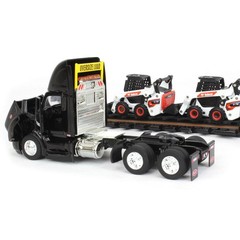 ERTL 1/64 Peterbilt 579 w/ Lowboy & 2 Bobcat S76 Skid-Steer Loaders 16446