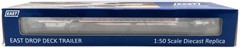 Weiss Brothers WBR027-1703 1:50 Aluminum/Blue East Drop Deck Flatbed Trailer