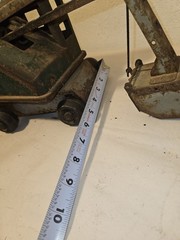 1950s distressed Marx Lumar Contractor Pressed Steel Steam Shovel defects