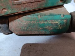Stucko steel pressed crane with bucket all original blue/green rare