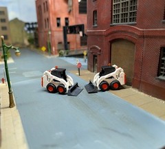 1/87 HO Scale Custom Built Bobcat Skid Steer. 3D Printed Resin Model
