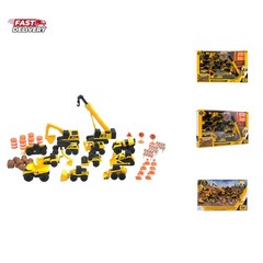 CAT Construction Toys, Little Machines Mega Set – 40+ Pieces with XL Crane & …