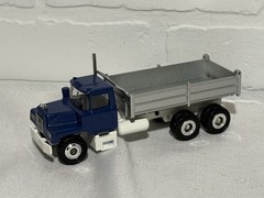 Conrad 1:50 Blue Cab Mack R Model Dump Truck #3640 With Box Diecast Metal