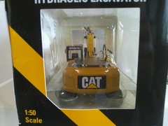 Norscot CAT 323D L Hydraulic Excavator 1:50 Darkish Yellow Good Box