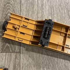 GLW Metal Models Engineering Series Semi Truck With Lights Sound Lowboy Trailer.
