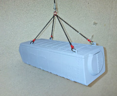 3D Printed Vestas Turbine Load w/Float On Decals Authentic Vestas Gray. 1/50th