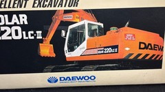 Daewoo Solar 220LC-III 1/40 Scale Diecast Excavator Original Box