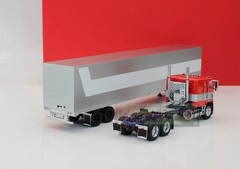 1/64 596 2026 HEC Peterbilt Optimus Prime Truck Car model Diecast