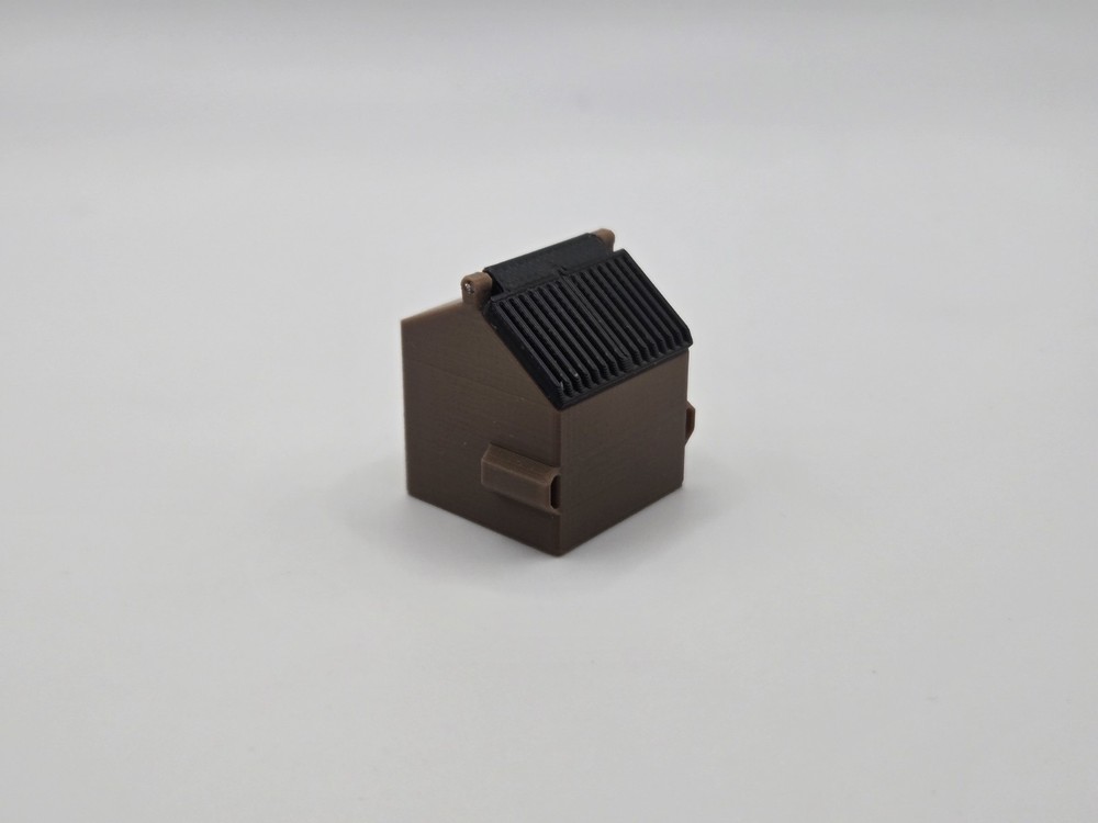 1/87 Scale 8 Yard Dumpster in Brown