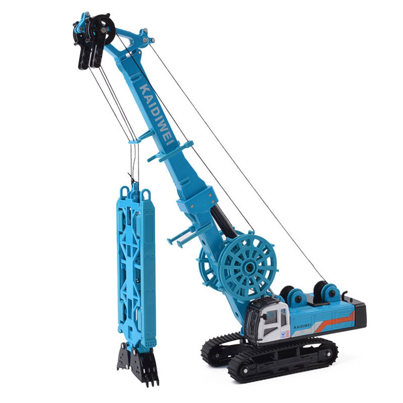 1:64 Trenching Machine Construction Vehicle Diecast Toy Truck for Boys Kids Blue