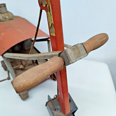 Antique Keystone Ride Em Steam Shovel Pressed Steel Ride On Toy 1920s 1930s