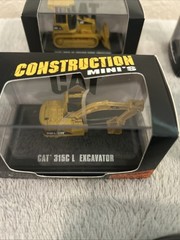 Norscot CAT Construction Minis Lot of 5 Backhoe Excavator Tractor Wheel Loader