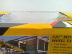Norscot CAT M316D Wheel Excavator 1:50 Scale Yellow Very Good Sealed Box