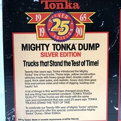 1990 TONKA Anniversary Dump Truck 25th Year Silver Edition NEW in UNOPENED BOX