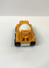 VINTAGE TONKA SMALL CEMENT MIXER TRUCK PLASTIC & METAL ORANGE & WHITE