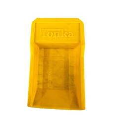 Vintage Tonka Dump Truck Red Yellow Plastic Metal 6 Wheel Construction Toy