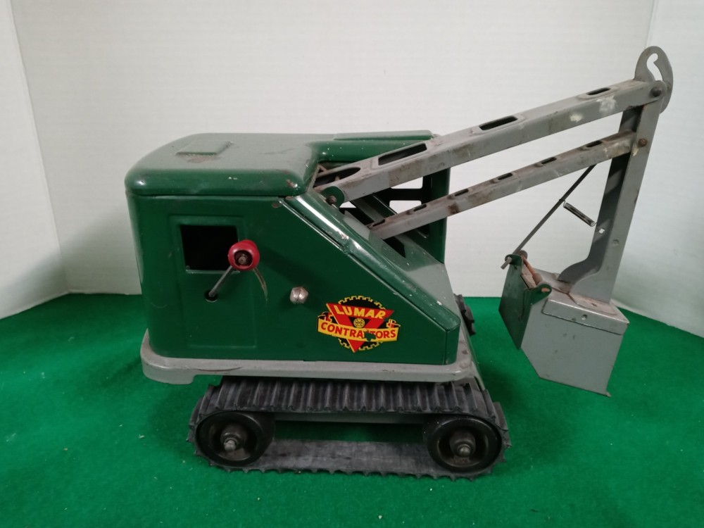 Marx Lumar Contractors Automatic Scoop Power Shovel Excavator Steel – GREEN