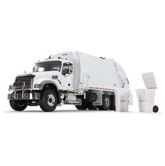 First Gear 1/34 Mack Granite MP McNeilus Rear Load Refuse Truck 10-4213