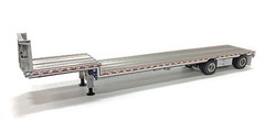 Weiss Brothers WBR027-1701 1:50 Aluminum/Silver East Drop Deck Flatbed Trailer