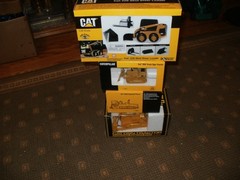 4 cat toy items nib cat d9n cat d5c cat ap-1959 asphalt paver skid steer loar