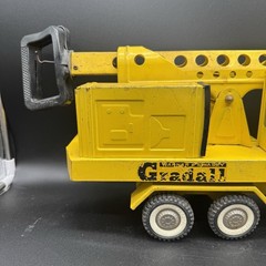 Vintage 60’s Buddy L Warner & Swasey Gradall Excavator Truck Pressed Steel Rare