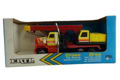 Ertl 1987 Vintage NIB Peterbilt CRANE Construction Truck Pressed Steel Vehicle